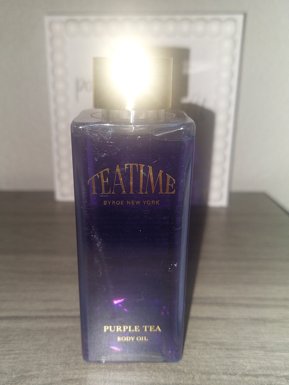 BYROE TEATIME Purple Tea Body Oil 3.52 oZ RTL $74 NWOB
